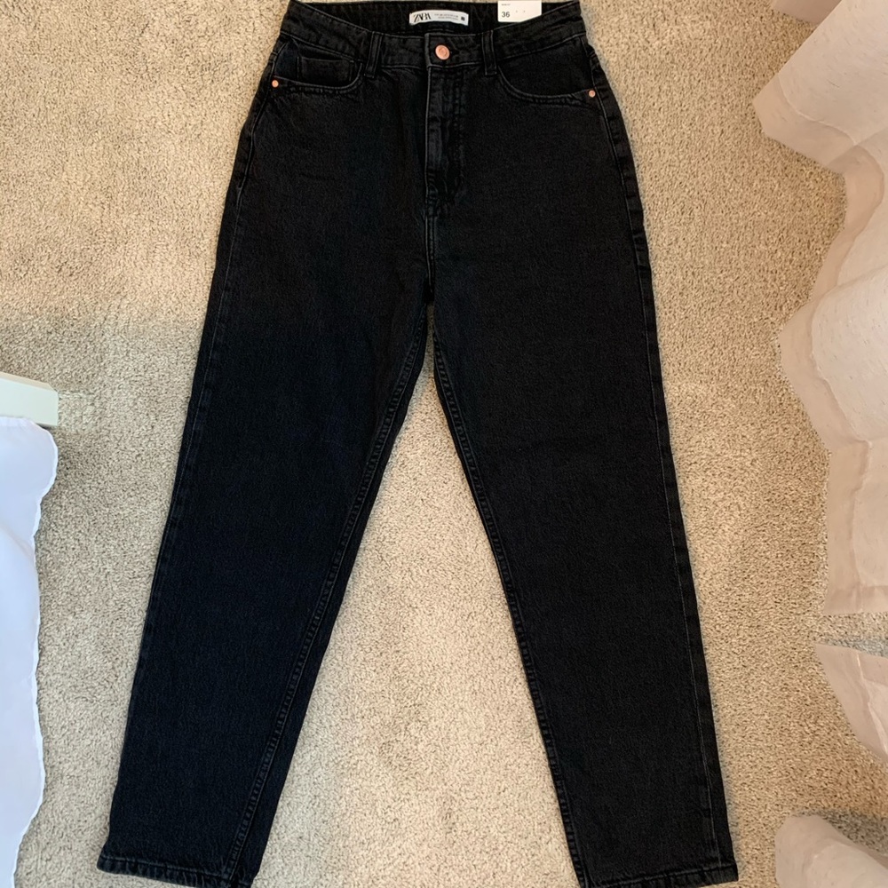 Zara Hi Rise Mom Jeans